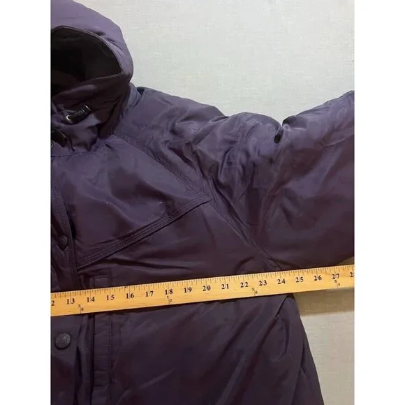 Cabela's‎ Down Jacket Adult Extra Large Button Purple Long Sleeve Hoddie Mens.